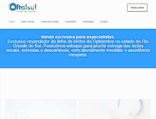 Tablet Screenshot of oftalsul.com.br
